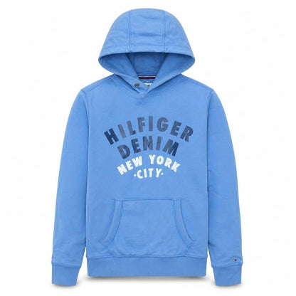 Mens UK Size S Tommy Hilfiger Blue Pullover Hoodie