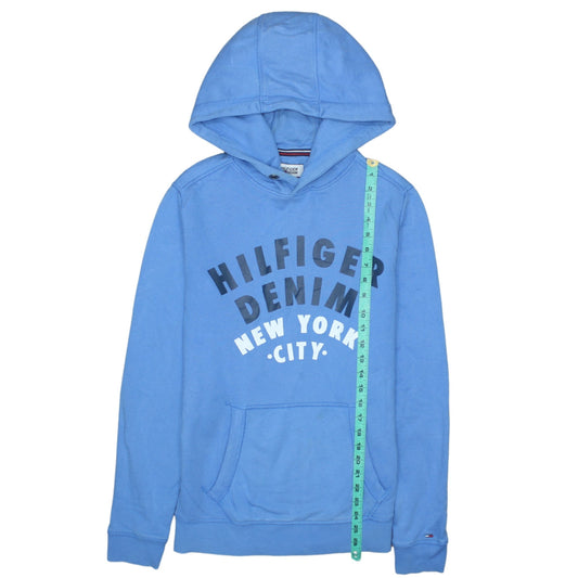 Mens UK Size S Tommy Hilfiger Blue Pullover Hoodie