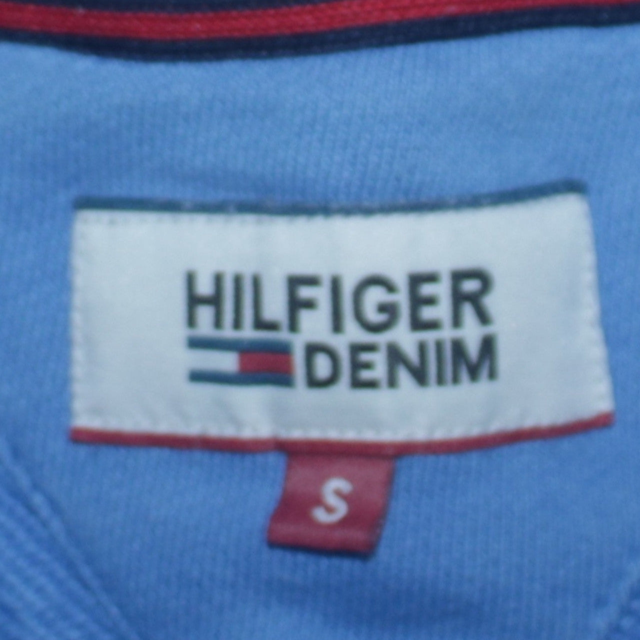 Mens UK Size S Tommy Hilfiger Blue Pullover Hoodie