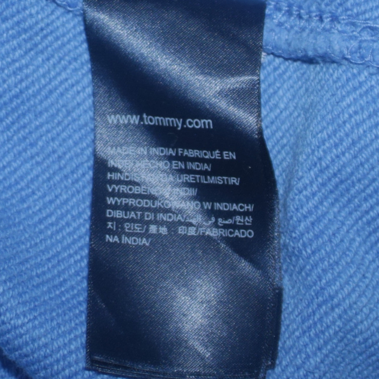 Mens UK Size S Tommy Hilfiger Blue Pullover Hoodie