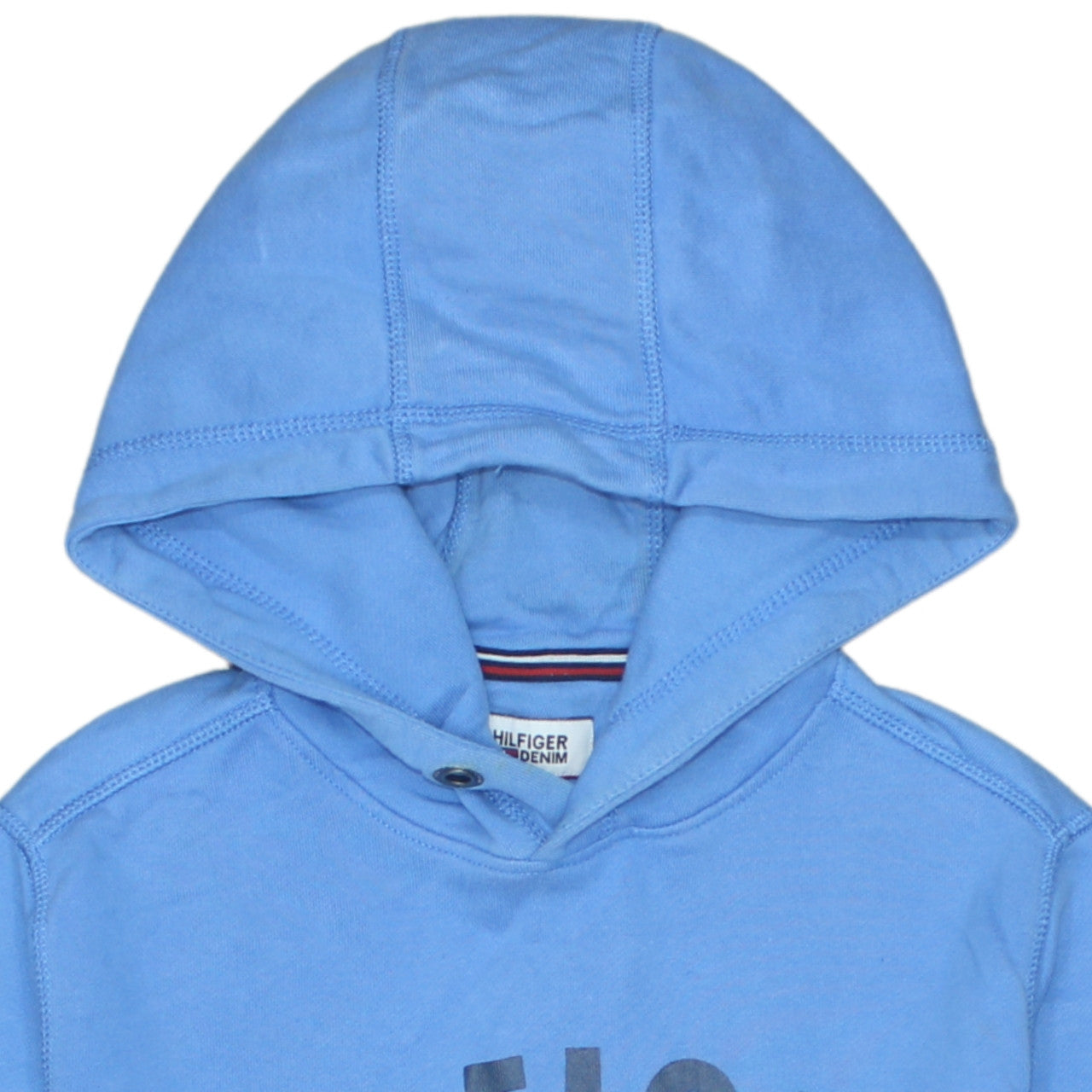 Mens UK Size S Tommy Hilfiger Blue Pullover Hoodie
