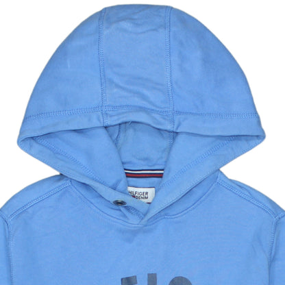 Mens UK Size S Tommy Hilfiger Blue Pullover Hoodie