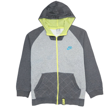 Boys UK Size XL Nike Grey Full Zip Hoodie