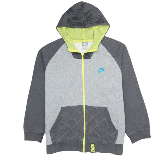 Boys UK Size XL Nike Grey Full Zip Hoodie