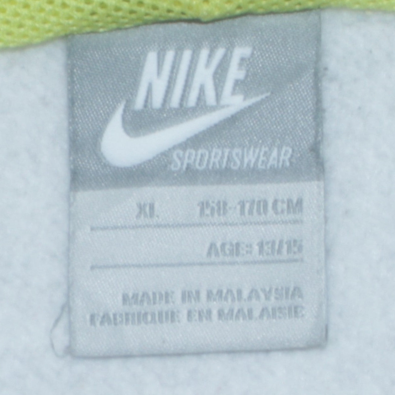 Boys UK Size XL Nike Grey Full Zip Hoodie