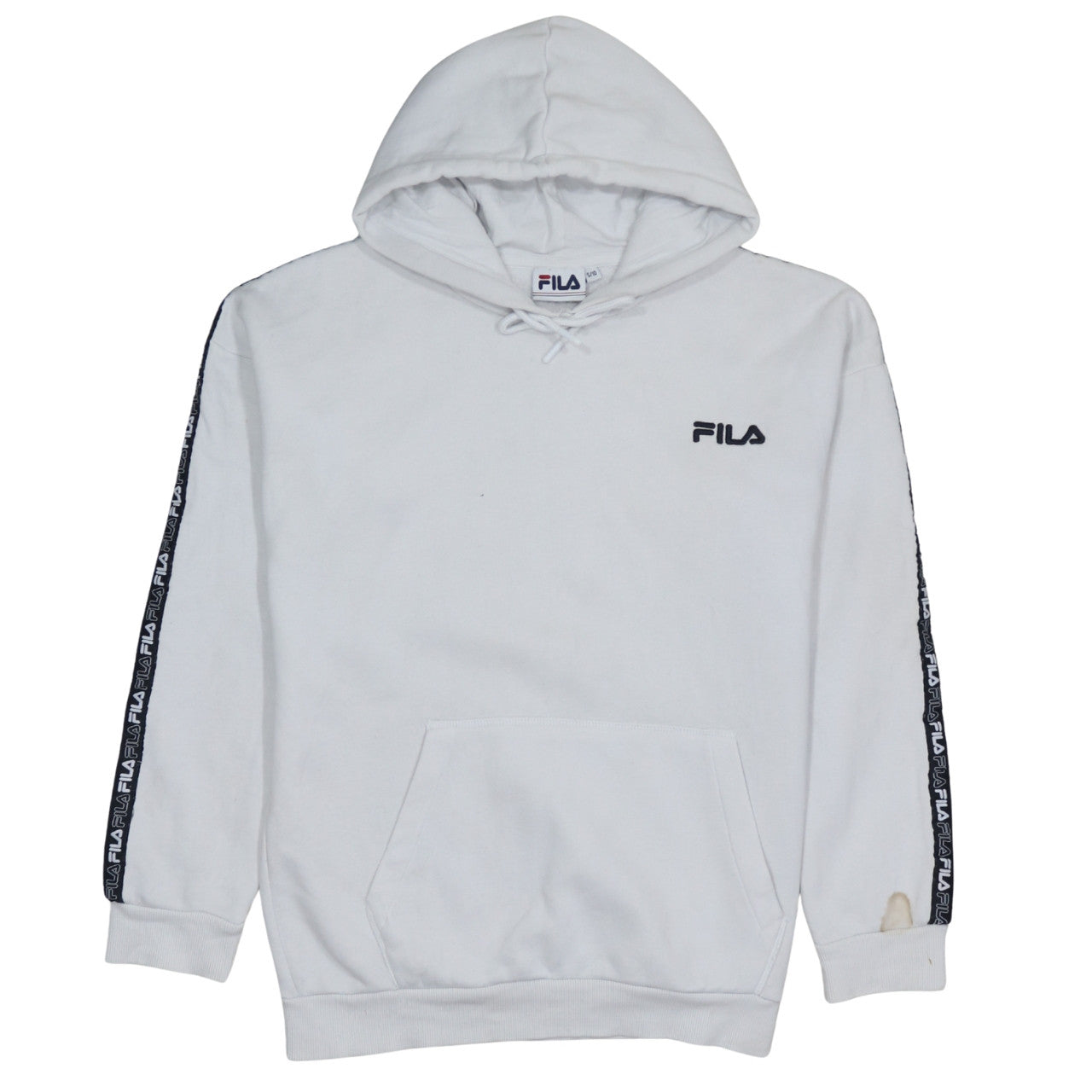 Womens UK Size 10 FILA White Pullover Hoodie