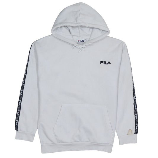 Womens UK Size 10 FILA White Pullover Hoodie