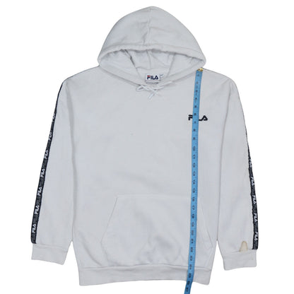 Womens UK Size 10 FILA White Pullover Hoodie