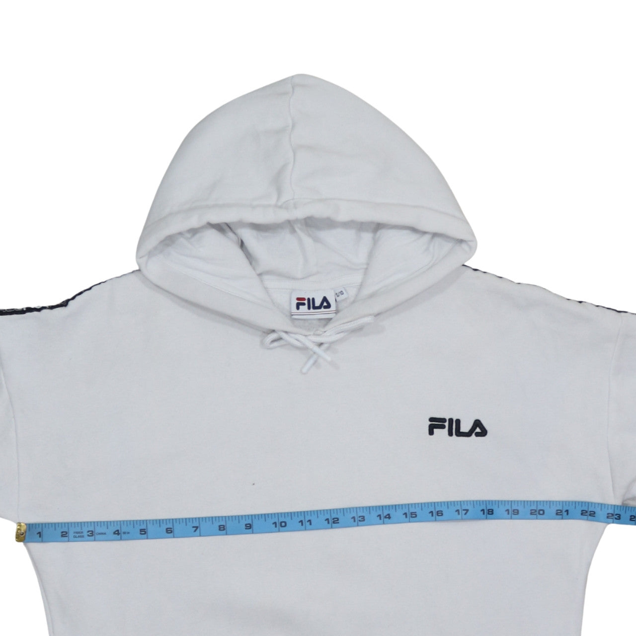 Womens UK Size 10 FILA White Pullover Hoodie