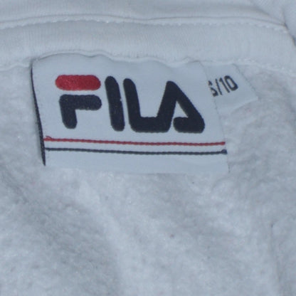 Womens UK Size 10 FILA White Pullover Hoodie