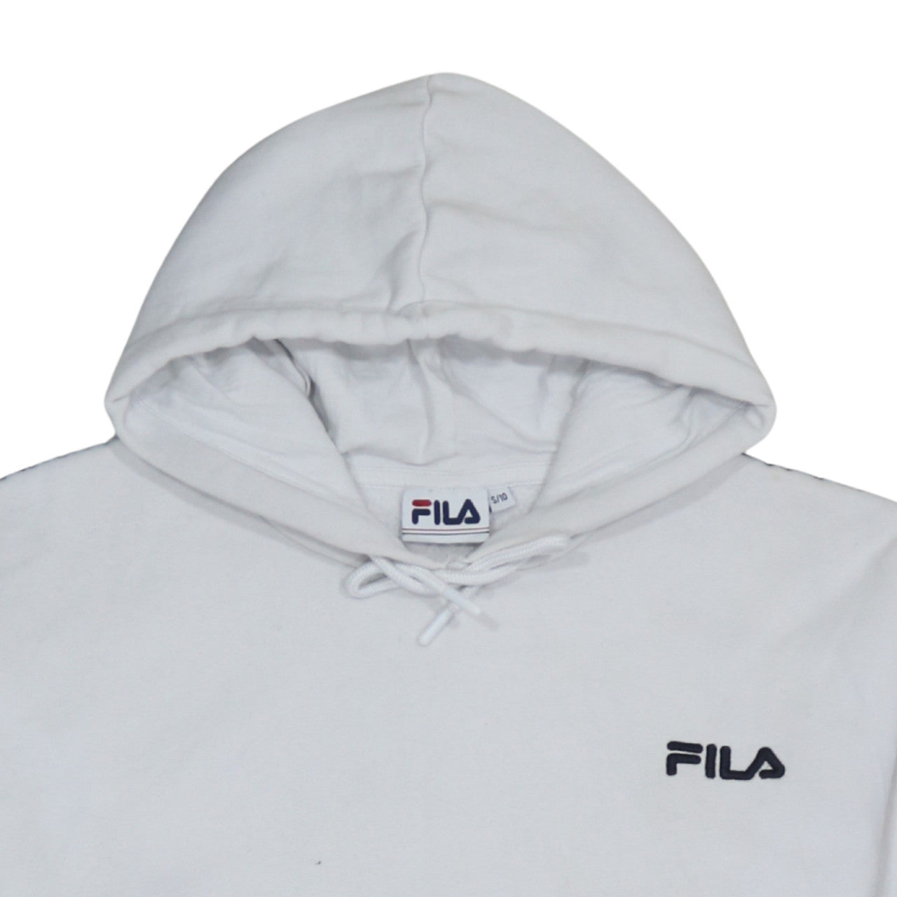 Womens UK Size 10 FILA White Pullover Hoodie