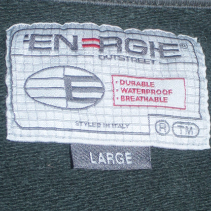 Mens UK Size L Energie Green Pullover Sweatshirt
