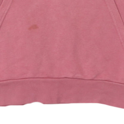 Adidas Girls Pink Hooded Pullover Sweatshirt XL 15-16 Years Cotton Blend