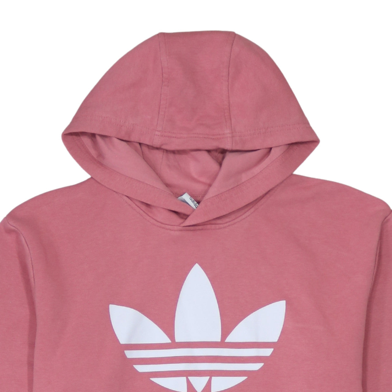 Adidas Girls Pink Hooded Pullover Sweatshirt XL 15-16 Years Cotton Blend
