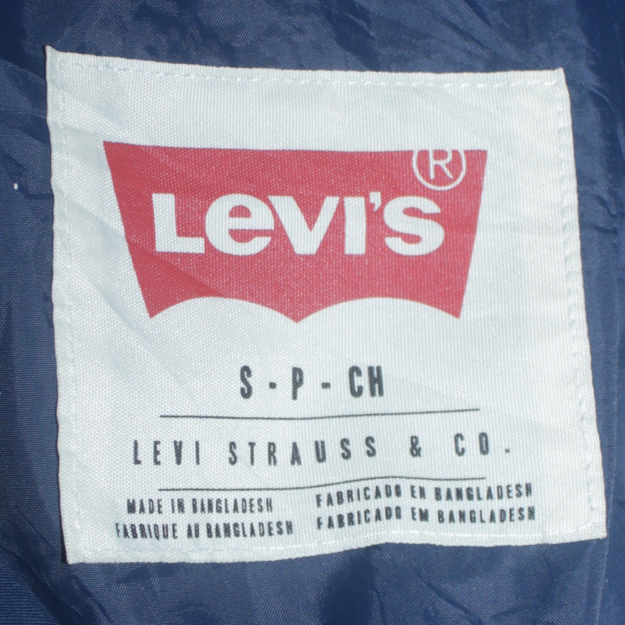Mens UK Size S Levi's Blue Bomber Jacket