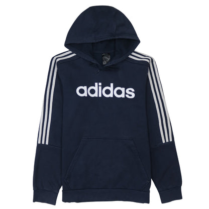 Mens UK Size M adidas Blue Pullover Hoodie