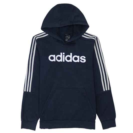 Mens UK Size M adidas Blue Pullover Hoodie