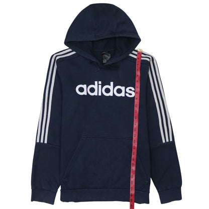 Mens UK Size M adidas Blue Pullover Hoodie