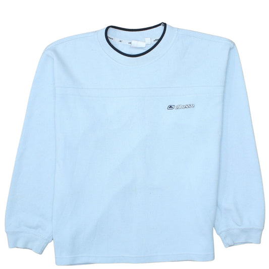 Womens UK Size 14 ellesse Blue Pullover Sweatshirt