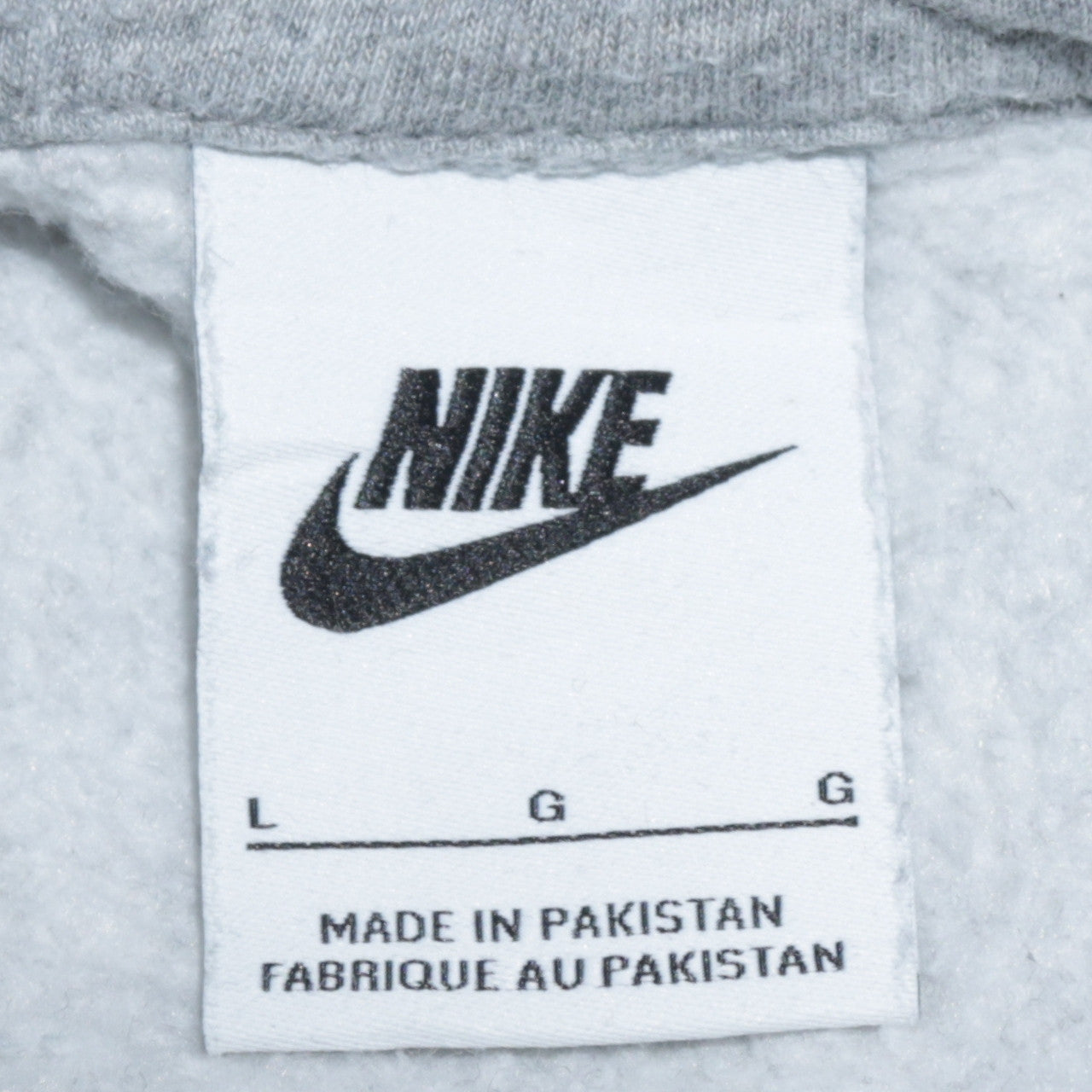 Mens UK Size L Nike Grey Pullover Hoodie