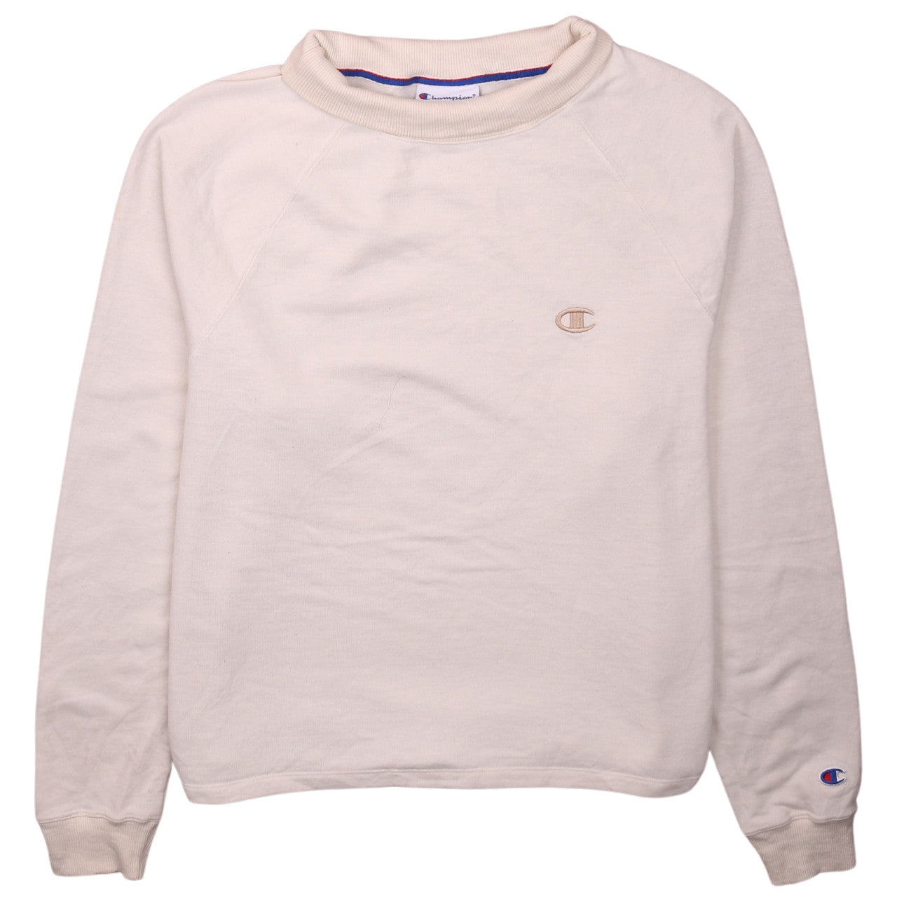 Womens UK Size L Champion Beige Pullover Sweatshirt