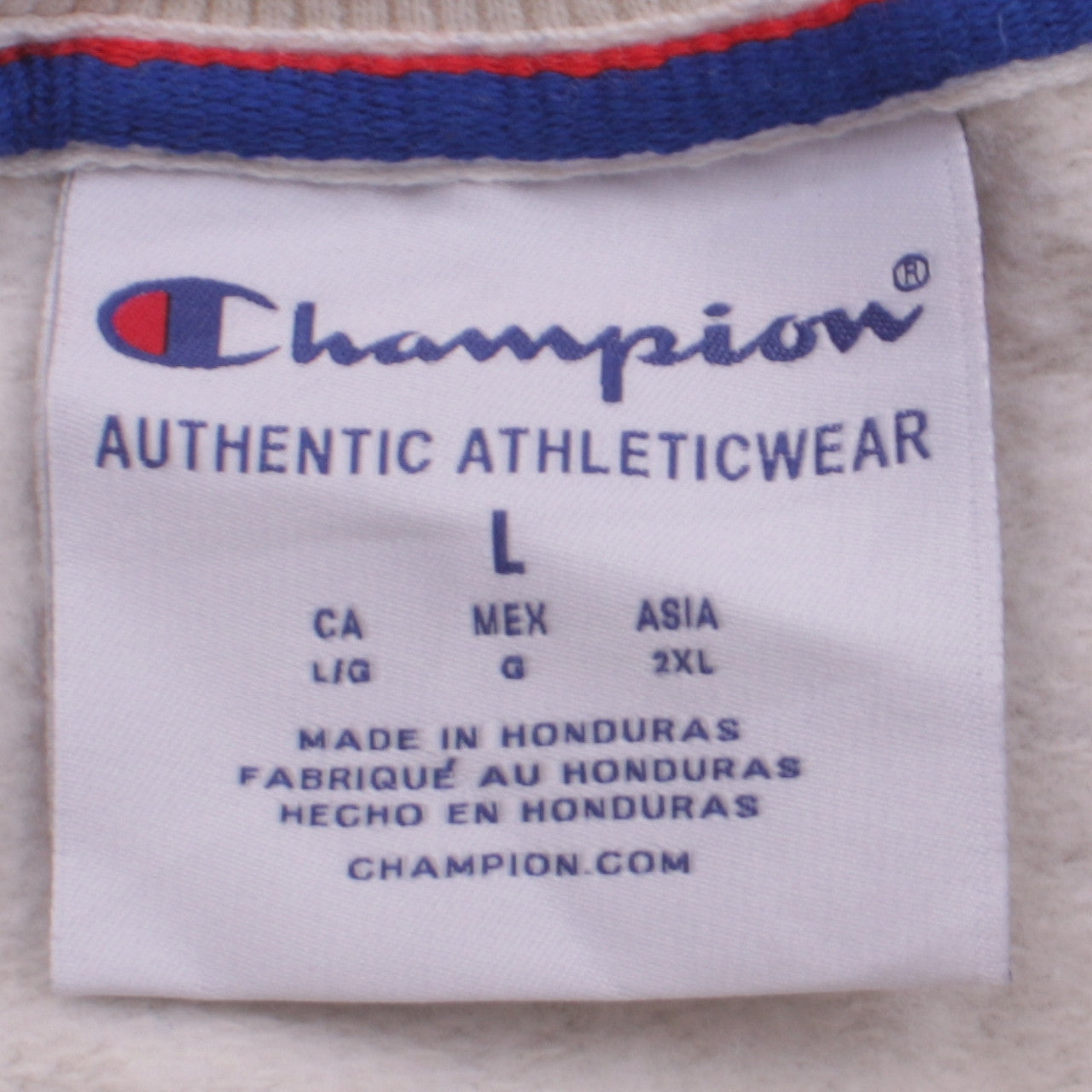 Womens UK Size L Champion Beige Pullover Sweatshirt