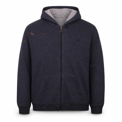 Mens UK Size 2XL Champion Grey Full Zip Hoodie