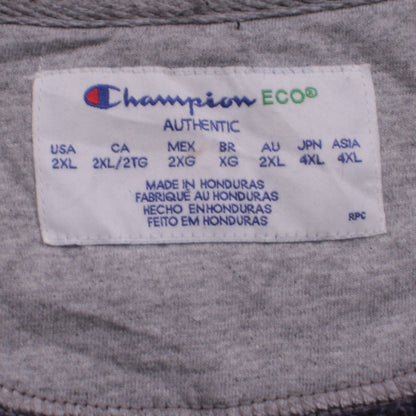 Mens UK Size 2XL Champion Grey Full Zip Hoodie