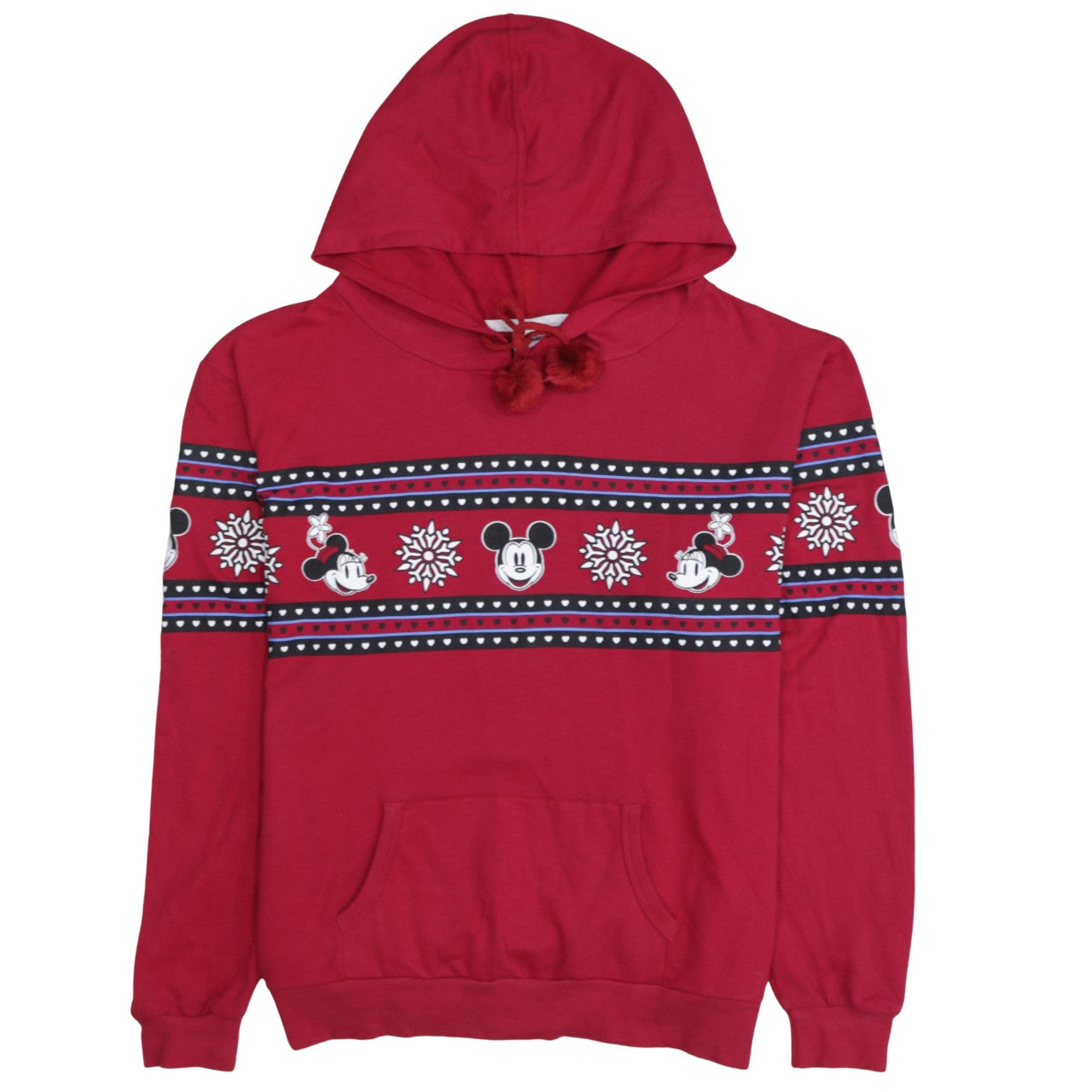 Womens UK Size XL Disney Red Pullover Hoodie