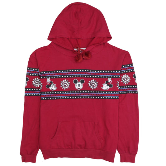 Womens UK Size XL Disney Red Pullover Hoodie