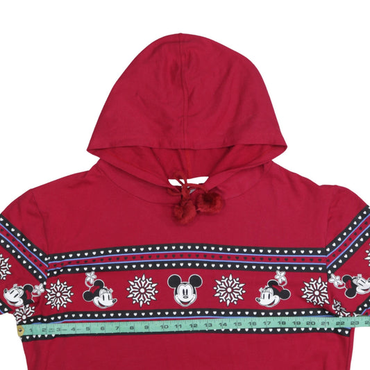 Womens UK Size XL Disney Red Pullover Hoodie