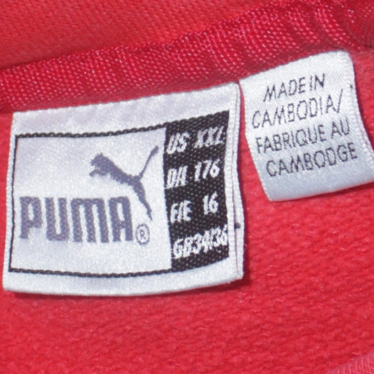 Mens UK Size 2XL PUMA Red Pullover Sweatshirt