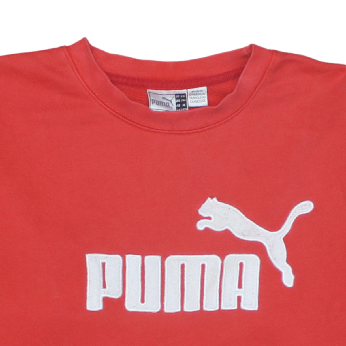 Mens UK Size 2XL PUMA Red Pullover Sweatshirt