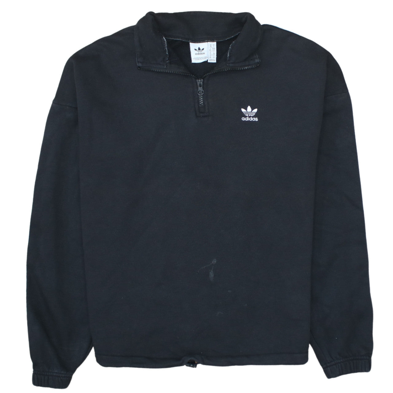 Womens UK Size 10 adidas Black Pullover Sweatshirt