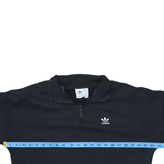 Womens UK Size 10 adidas Black Pullover Sweatshirt