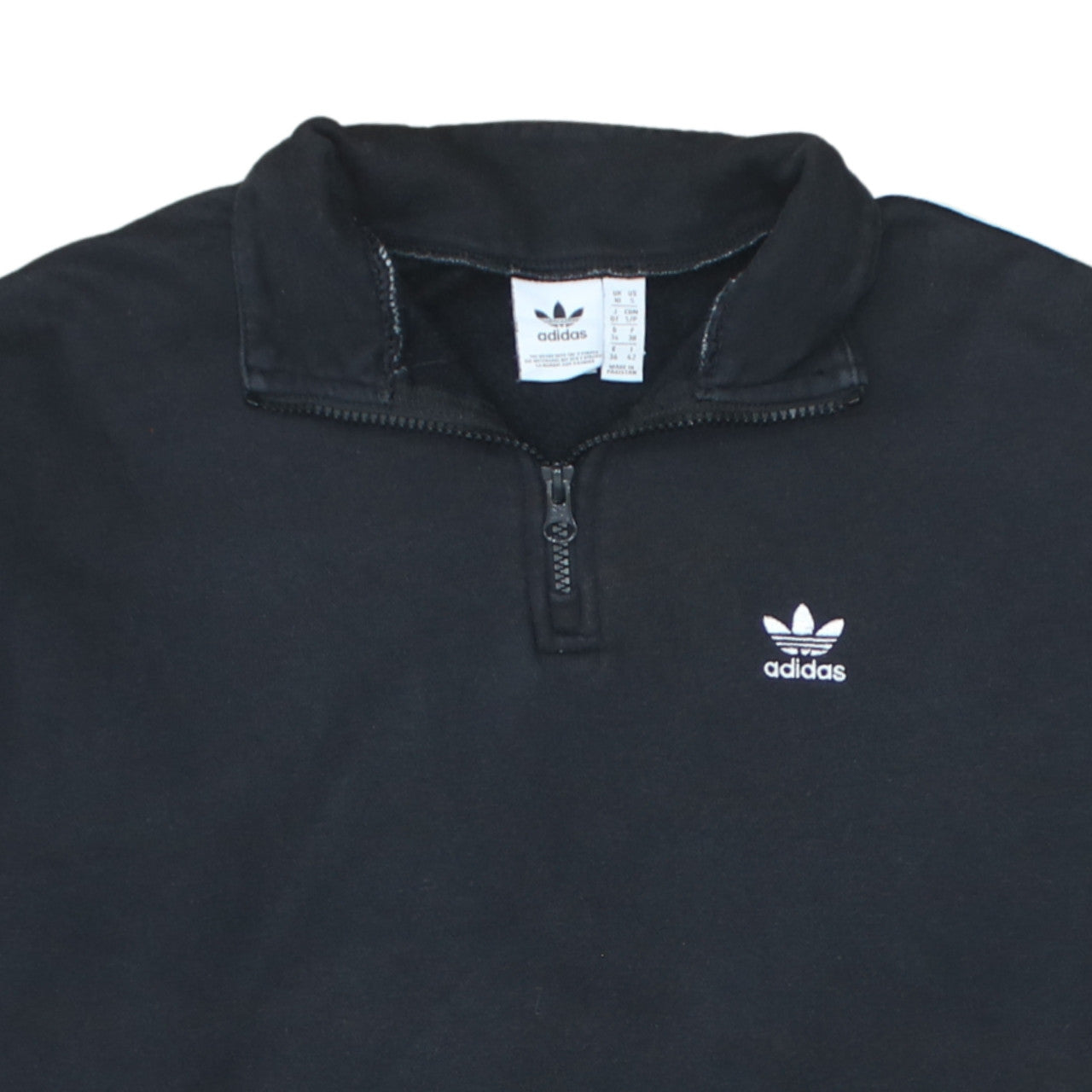 Womens UK Size 10 adidas Black Pullover Sweatshirt