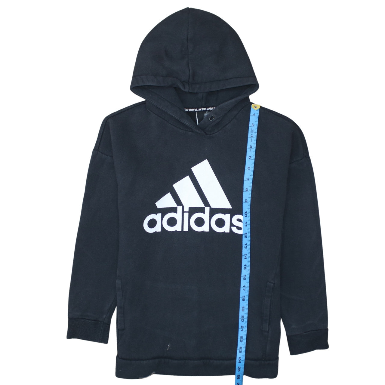 Womens UK Size S adidas Black Pullover Hoodie