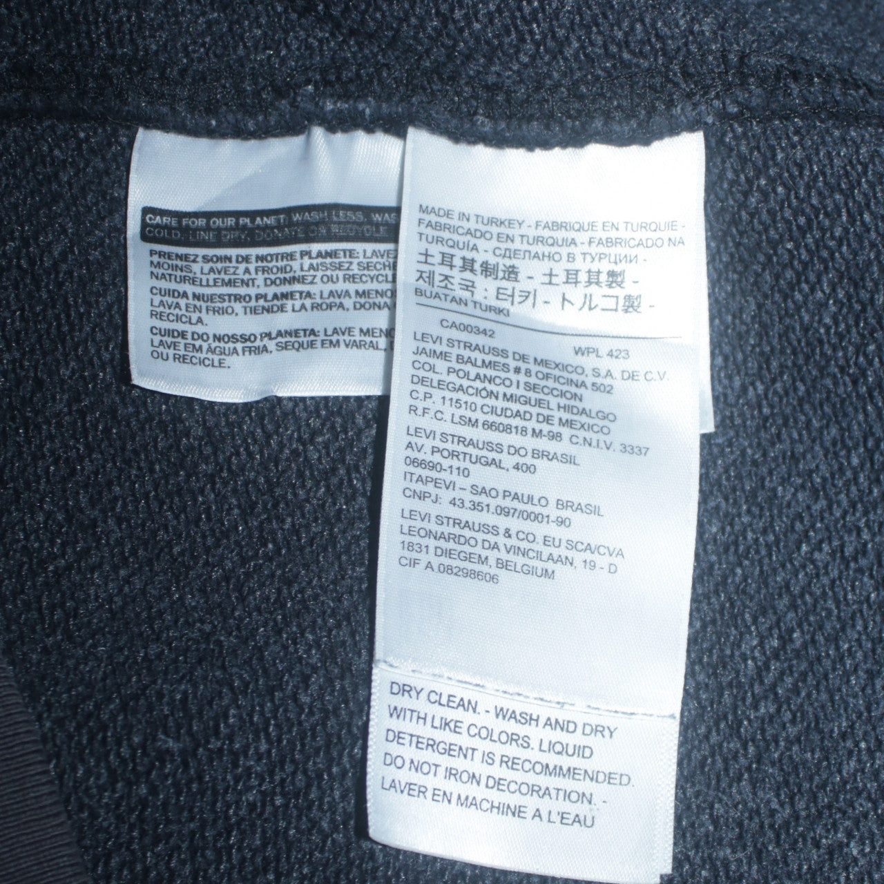 Womens UK Size L Levi's Black Pullover Hoodie