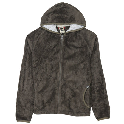 Womens UK Size L The North Face Brown Full Zip Hoodie