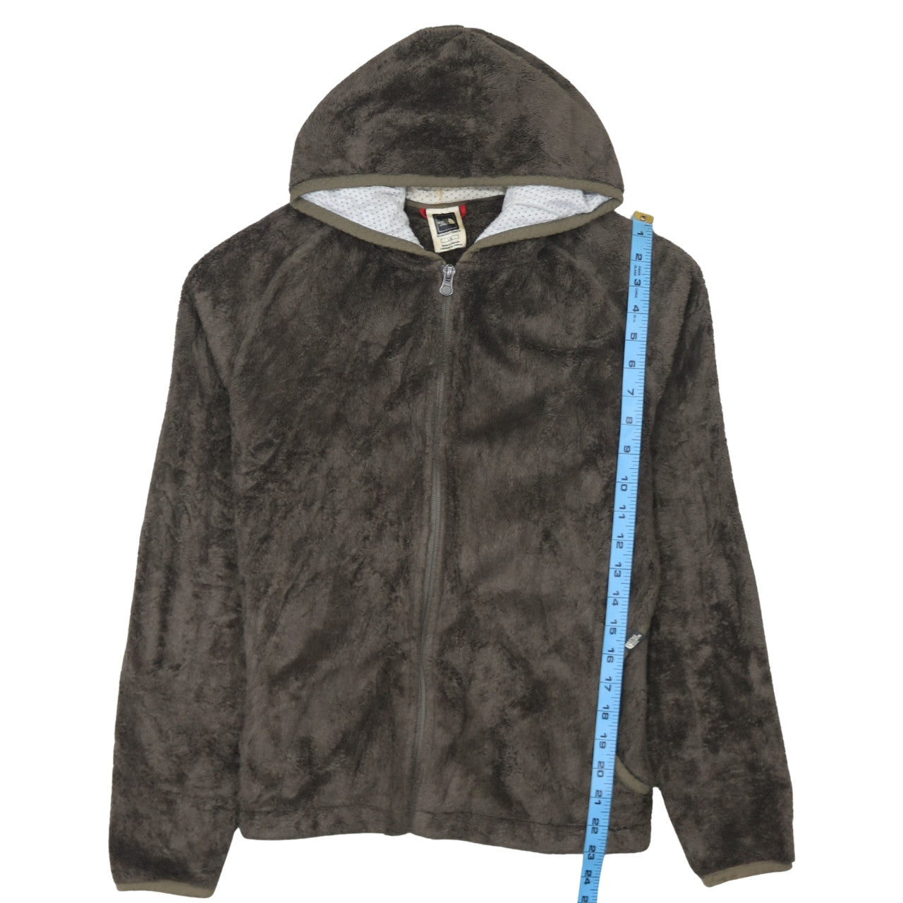 Womens UK Size L The North Face Brown Full Zip Hoodie