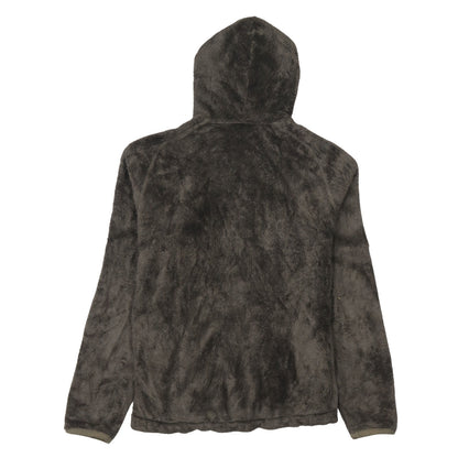 Womens UK Size L The North Face Brown Full Zip Hoodie