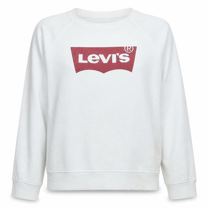 Womens UK Size M Levi's White Pullover Sweatshirt