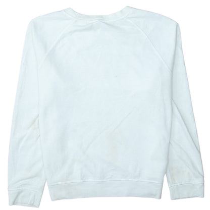 Womens UK Size M Levi's White Pullover Sweatshirt