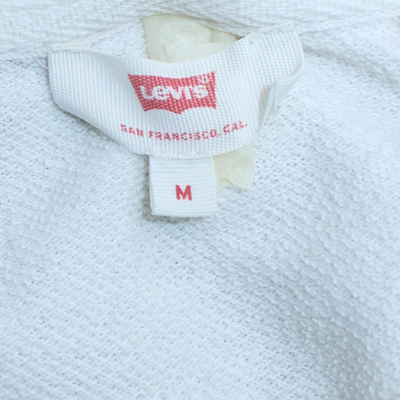 Womens UK Size M Levi's White Pullover Sweatshirt