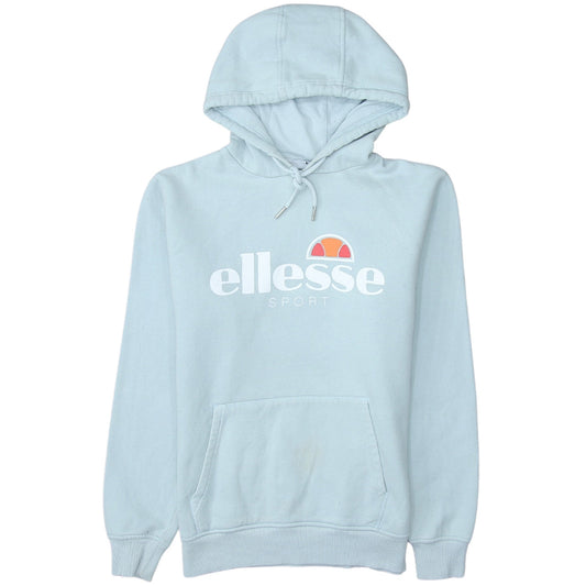 Womens UK Size 12 ellesse Blue Pullover Hoodie