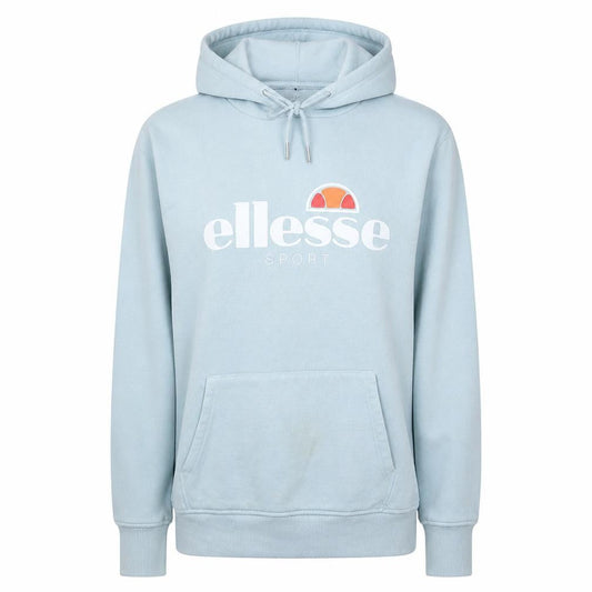 Front view of Ellesse Women Blue Pullover Hoodie UK 12 Hooded Logo Sport Style