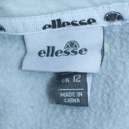 Womens UK Size 12 ellesse Blue Pullover Hoodie