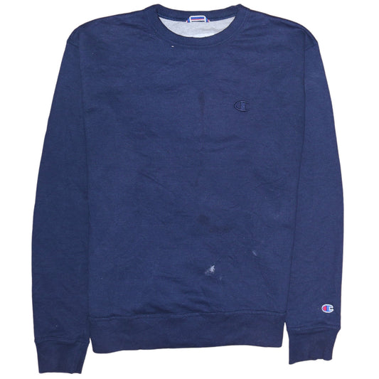 Mens UK Size M Champion Blue Pullover Sweatshirt