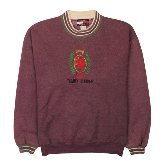 Womens UK Size XL Tommy Hilfiger Purple Pullover Sweatshirt