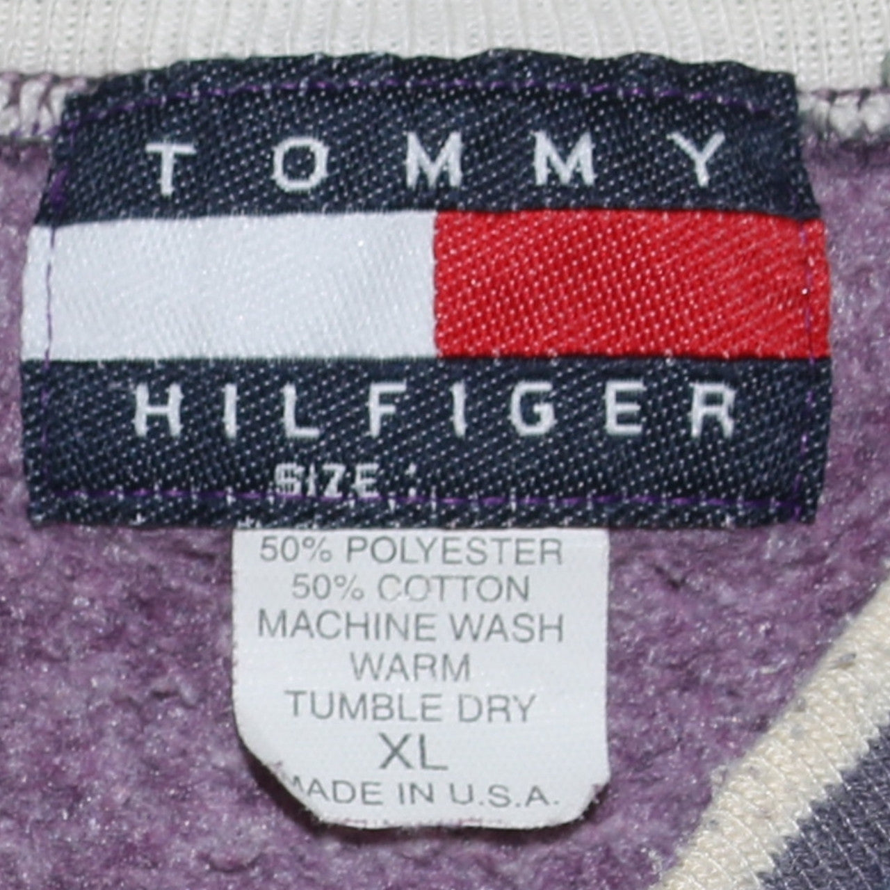 Womens UK Size XL Tommy Hilfiger Purple Pullover Sweatshirt